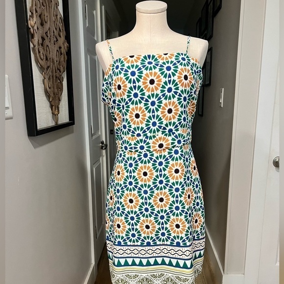 SAM EDELMAN New floral sheath spaghetti strap summer mini dress - Picture 3 of 16